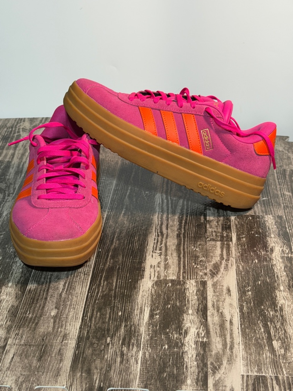 Adidas VL Court Bold Sneakers in Shock Pink